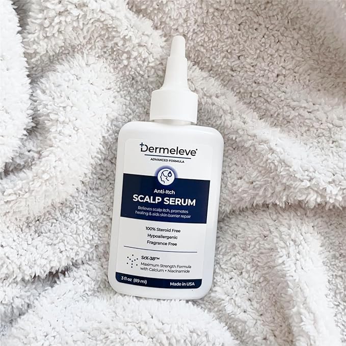 Dermeleve Scalp Serum for Neuropathic Itch, Sebborheic Dermatitis & Scalp Psoriasis | Dry Itchy Scalp Treatment | Quick Absorbing, Moisturizing & Non-Greasy (2 Pack)