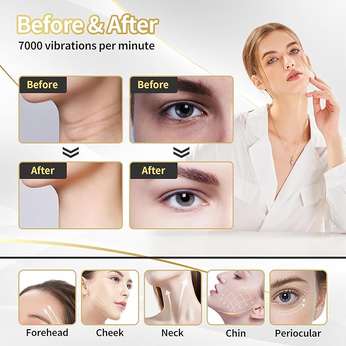 Face Light Therapy Device, Based on Triple Action LED, Thermal, and Vibration Technologies, Face and Neck Beauty Device with 7 Color LED for Home Use, Improve Skin(Glossy Pink)