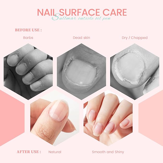 Nail Oil Cuticles Pens 8pcs Nail Care Kit 8 Smell Cuticle Pen Nutrition Oil Nail Art Professional Manicure Set for Nails Softener Nourish Skin