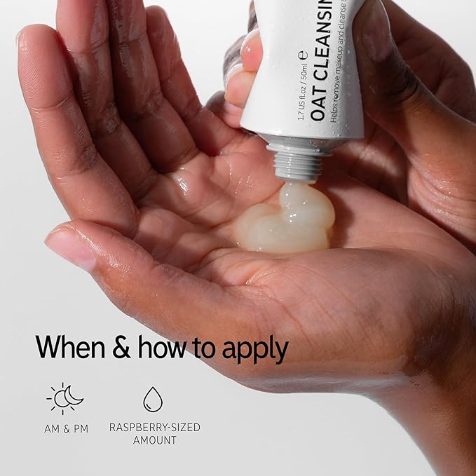 The INKEY List Mini Oat Cleansing Balm, Rich Balm Removes Makeup and Impurities, Reduces Redness, Travel Size, 1.69 Fl Oz each