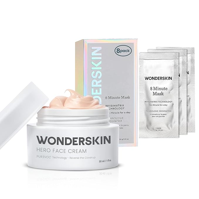 Wonderskin Purevoc Face Cream and 8 Minute Mask Set