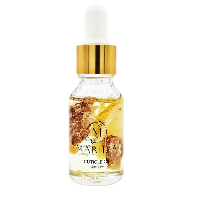 Cuticle Oil - Rose, Lemon, Jasmine, Sakura Scents - Unisex Nail Growth Oil for Men and Women - Nourishing Treatment for Healthy Nails and Cuticles (15ml, Lemon)