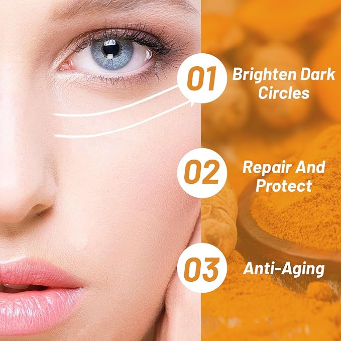 2 PCS Turmeric Retinol Eye Cream Stick, Lumibalm for Under Eye Bags,Eye Balm Stick Hydrating,Turmeric Eye Cream For Puffiness and Bags Reduces Fine Lines