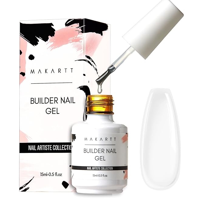 Makartt 3Pcs Cuticle Oil Pen Nail Care Set, Nail Cuticle Revitalizer Oil 5ML Nail Repair Bundle Builder Nail Gel 15ml 5 in 1 Multifunctional Clear Gel Nail Polish