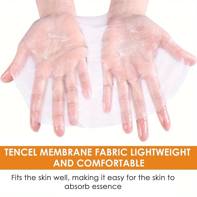 Face Sheet Mask | 3 Variants: Aloe Vera, Orange Vitamin C, Green Tea | Hydrating & Nourishing Skincare for Glowing Skin | Deep Moisture & Self-Care Beauty Sheets 12pcs