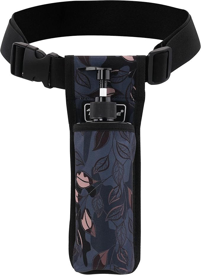 Massage Bottle Bag Massage Oil Holster Lotion Holster Massage Therapist Massage Oil Holster Massage Lotion (TH1KD-Ash Leaves)