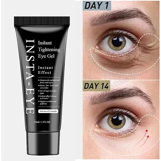 Instant Eye Tightener Cream,Under Eye Tightening Cream for Firm and Smooth the Look of Fine Lines,Reduces Dark Circles, Bags, Puffiness and Fine Lines,Instant Firm Face Tightener(30ml)
