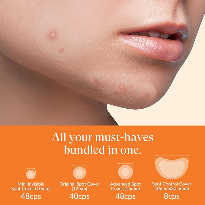 RPELife Hydrocolloid Pimple Patches with Salicylic Acid for Face, Pimple Patch Invisible Spot Cover Treatment for Zits, Blemishes, and Pimples – Absorbing Zit Patch for Clear Skin (144 Count）