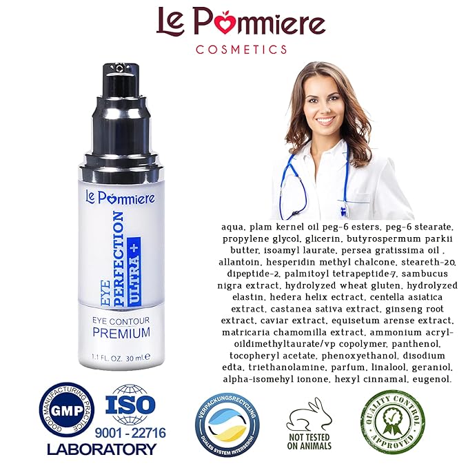 under eye cream 1.1 fl oz. Anti bags, dark circles and puffiness. Anti age, crow's feet. Vitamin E. eye contour anti wrinkle. Moisturizer for face and skin