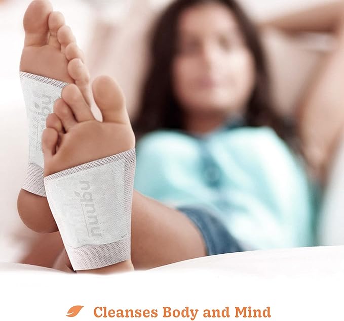 | Ginger Deep Cleansing Foot Pads for Better Sleep & Foot Care | Premium Japanese Organic Foot Pads with Ginger Powder (10 Pc)