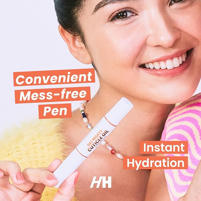 Cuticle Strengthening 8% Colloidal Oat Cuticle Oil Pen by Handmade Heroes - Rejuvenate Nail Nourish Repair Cuticles Vegan Cruelty Free Cuticle Oil helps grow nails fast for manicure and pedicure set