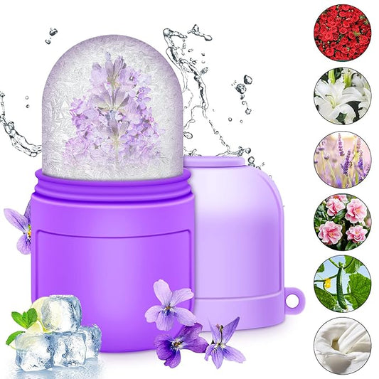 AURUZA Ice Face Roller Ice Roller for Face and Eye Puffiness Beauty Ice Face Roller Mold Tray Face Frosting Massage Beauty Skincare Tool for Brightening Lubrication Shrink Pore Removal Fine Lines…