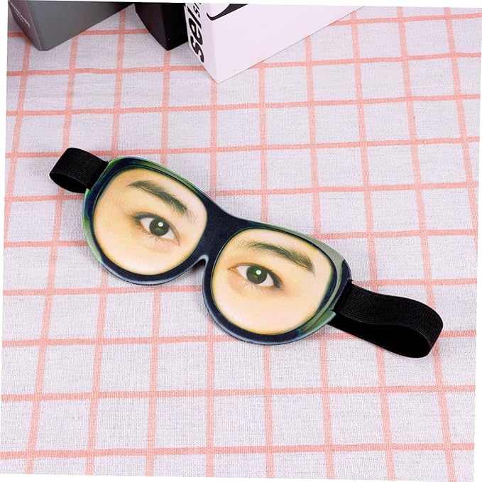 Mobestech 2pcs Travel Eye Mask Eye Mask for Travel Spoof Eye Mask Stereoscopic Eye Mask Eye Printing Eyeshade Funny Eye Masks for 3D Eye Eyeshade 3D Sleeping Eyeshade at Night Blindfold
