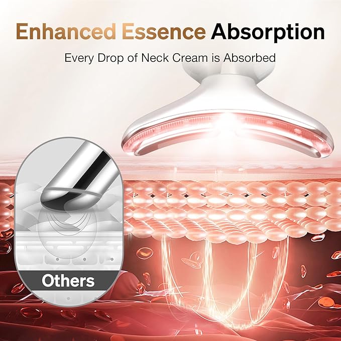 Facial Massager Red-Light-Therapy-for-Face, LED Light Therapy Device, Face Tool for Skin Care