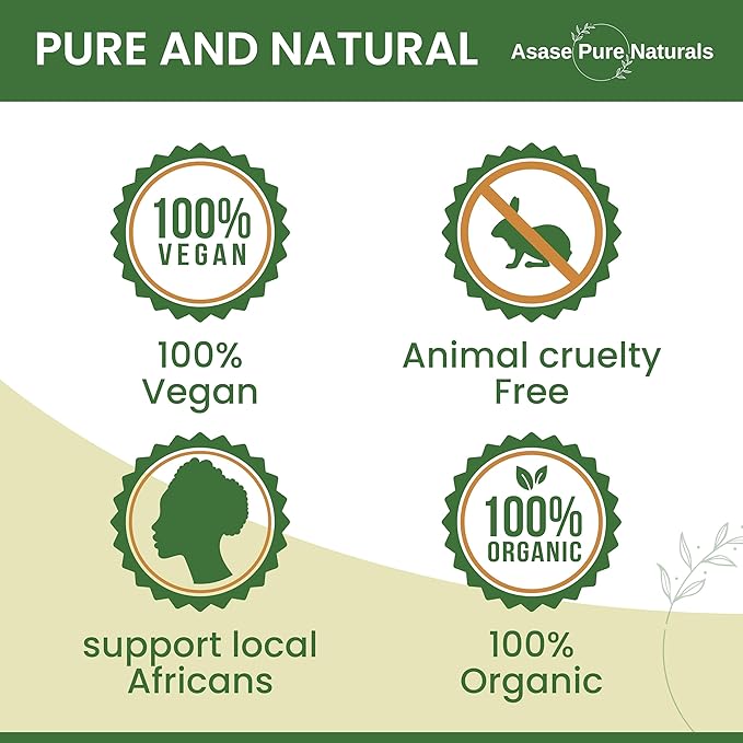 Shea butter, 1 KG, Raw, Unrefined, Grade A, Hand made, Ivory, Ghana Africa, Great for Hair, Skin, Nourish and moisturize, Body butter