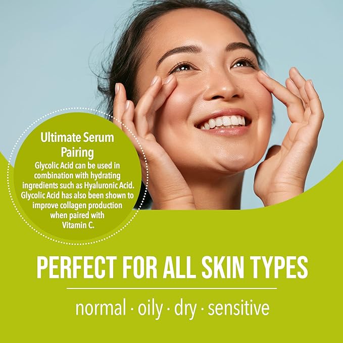 Masque Bar My Ingredients Glycolic Acid (AHA) Toner - Helps Exfoliate The Skin - Reveals Soft Even-Toned Skin