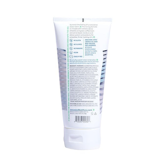 Seaweed Bath Co. Firming Body Cream, Rosemary Mint Scent, 6 Ounce, Skin Toning Hand & Body Lotion Moisturizer for Dry Skin, with Sustainably Harvested Seaweed, Chlorella, Green Coffee Bean