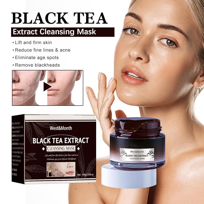 Soly Black Tea Face Mask,Soly Black Tea Mask,Soly Skin Black Tea Mask,Black Tea Skinning Peel off Mask,Black Tea Mask Peel Off (2PCS)