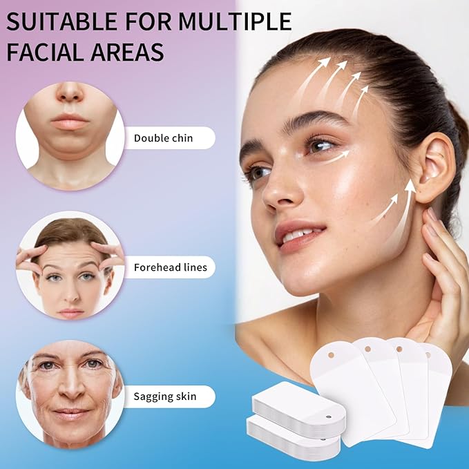 108PCS Neck Tape Lifting Invisible & Face Lift Tape Invisible - Instant Lifting Tape for Neck, Jowls & Double Chin, Face Tape for Sagging Skin | Reusable, Comfortable & Makeup-Friendly for Women