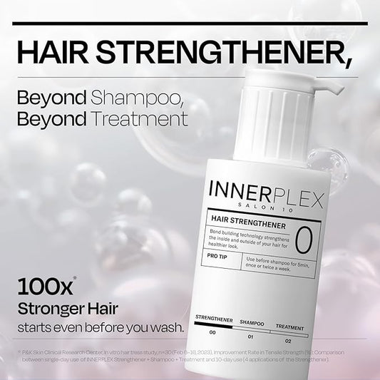 Mise En Scene 𝗜𝗡𝗡𝗘𝗥𝗣𝗟𝗘𝗫 Hair Strengthener – Advanced 𝗕𝗼𝗻𝗱𝗶𝗻𝗴 𝗥𝗲𝗽𝗮𝗶𝗿 for Damaged Hair, Wash-off Masks for Hair Gloss, better than Bonding Oil, by Mise En Scene, 145g
