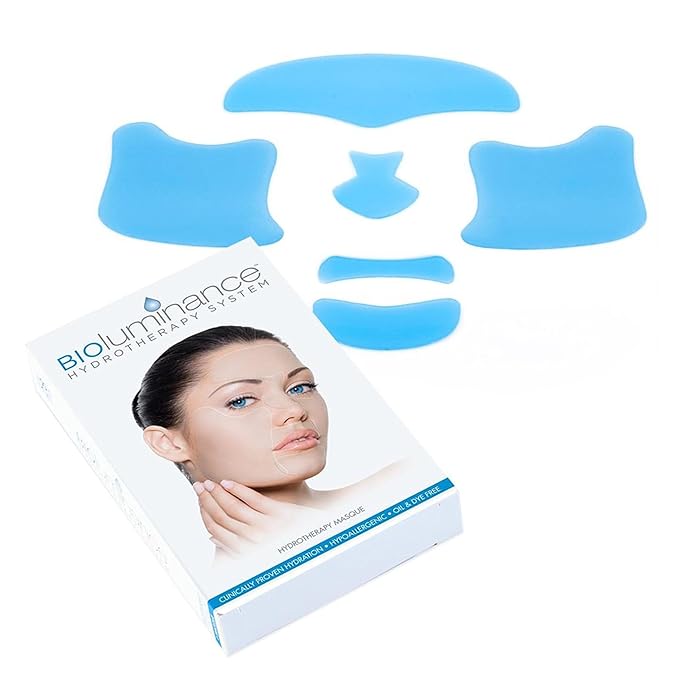 BIO-luminance Silicone Hydrotherapy Masque – Skin Care Face Mask with Advanced Silicone Gel Technology to Help Tighten Fine Lines & Wrinkles - Hydrating Facial Mask Reusable Up to 28 Times