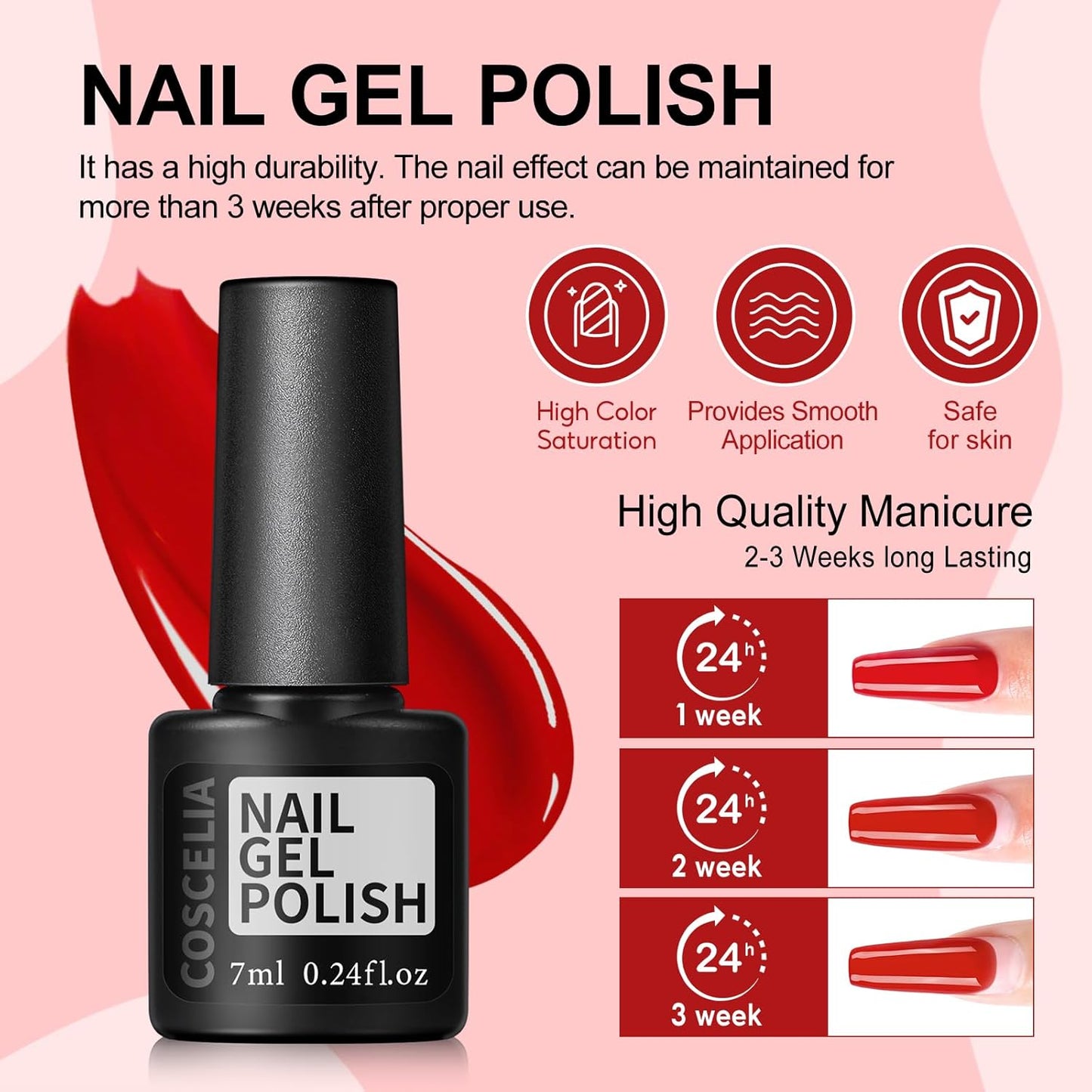 COSCELIA 53ps Gel Nail Polish Kit with U V light and Drill Starter Kit 35 Fall Colors Gel Polish 5pcs Top Base Coat LED Lamp Nail Art All Seasons Gel Manicure Kit Gifts for Women