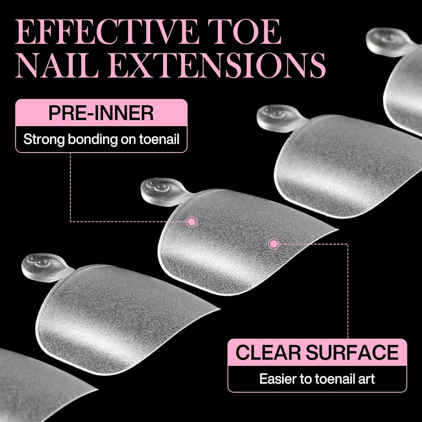 Square Toe Nail Tips, 240pcs Press On Toenails for Women Full Matte Wider Toe Nail Tips, 12 Size Full Cover Short Fake Toenail for Big Toe Nail Extensions Home DIY Nail Salon Soak Off