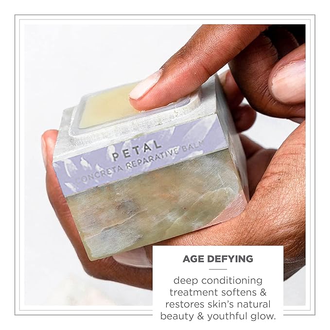 Zents Concreta Firming Repair Balm & Solid Parfum (Petal Fragrance) | Moisturizing Shea Butter & Coconut Oil for Skin | 1.25 fl oz