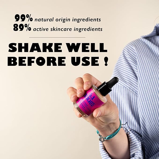 Tinted Serum - Hydrating Face Serum with Hyaluronic Acid - Skin Tint - Lightweight Foundation for Skin Glow - 99% Natural Ingredients - Vegan Makeup & Skincare - 1.0 Fl Oz – 04 Deep