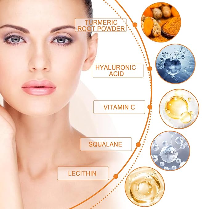 Turmeric + Vitamin C Booster Eye Cream, Brightening and Hydrating Eye Cream, Dark Circle Relief, Elasticity Treatment, Gentle Anti-Aging & Anti-Wrinkle Care