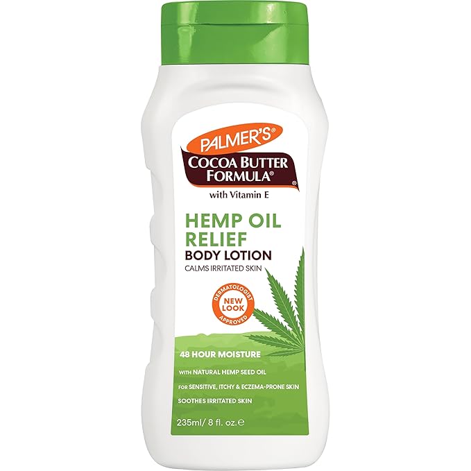 Palmer's Cocoa Butter Formula Hemp Oil Calming Relief Body Lotion, 8 Ounces