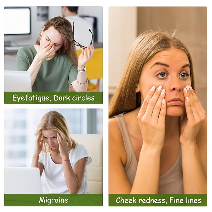 gemshan Jade Mask,100% Natural Stone Facial Mask for SPA Skincare Beauty Tools for Puffy Eyes Dark Circles