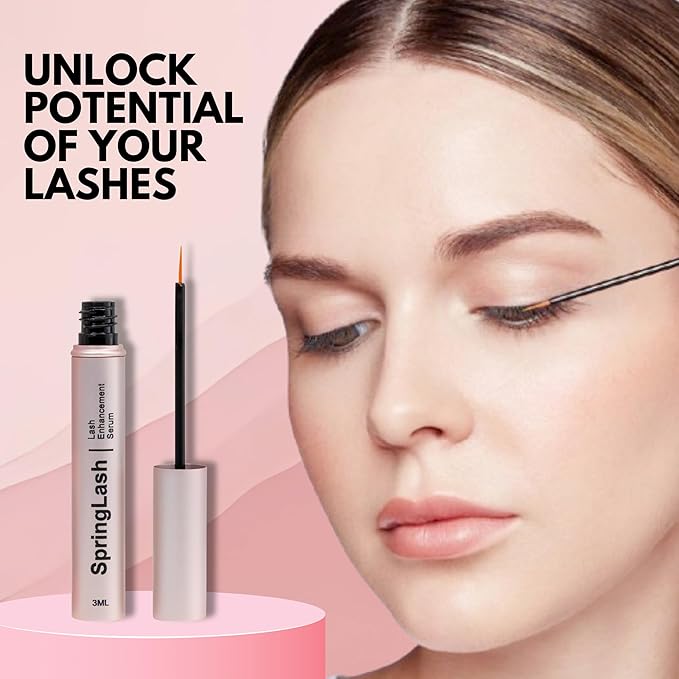 Eyelash Enhancement Serum with BIOTIN - Lash Enhancer For Longer, Fuller Eyelashes - Organic & Vegan Eyelash Enhancer - Cruelty Free - Eyelash & Eyebrow Conditioner [0.10 fl. oz/3ml]