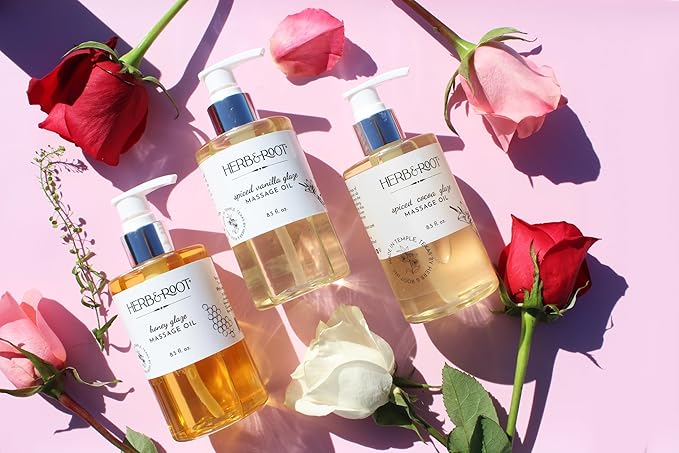 Passion Fruit Massage Oil, Non-Sticky Plant-Based Oil Blend That Leaves Skin Smooth and Soft Made with Real Maracuja Oil