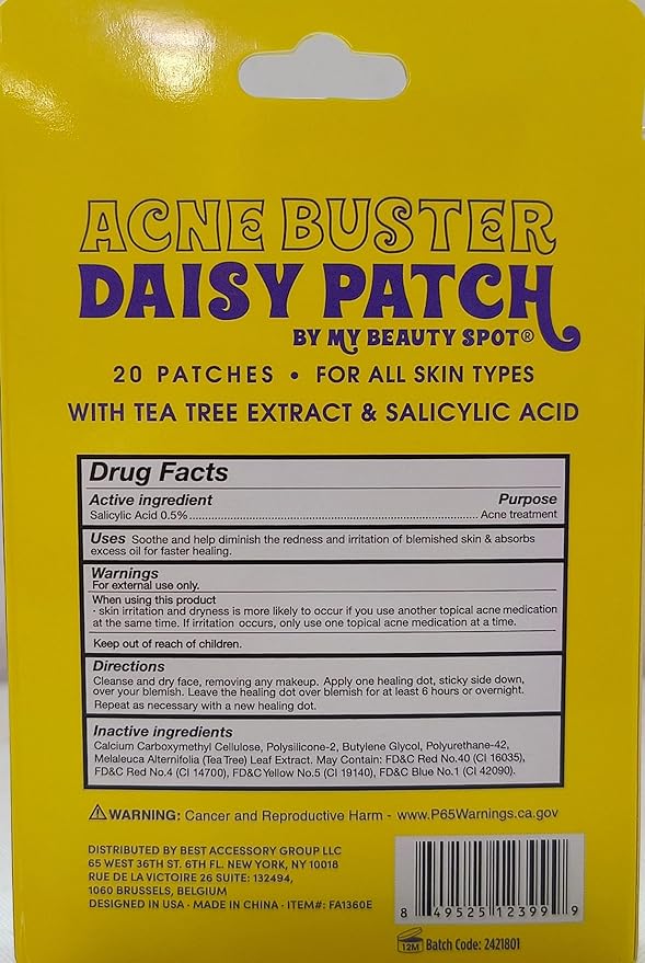 My Beauty Spot Pimple Patches Cute Acne Patches for Face 20 Pcs with Tea Tree Extra & Salicylic Acid, Butterfly and Rainbow Colorful Fun Designs – Pimple Patches for Face Acne Spot Treatment