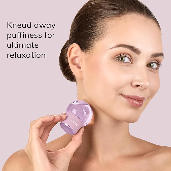 SmartAppGuided™ Cool & Warm Face & Body Massager | 7 in 1 | Multifunctional Massager | Face & Body | Battery-free Cooling & Warming | Firms, Relaxes & De-Puffs Skin | Globular Design