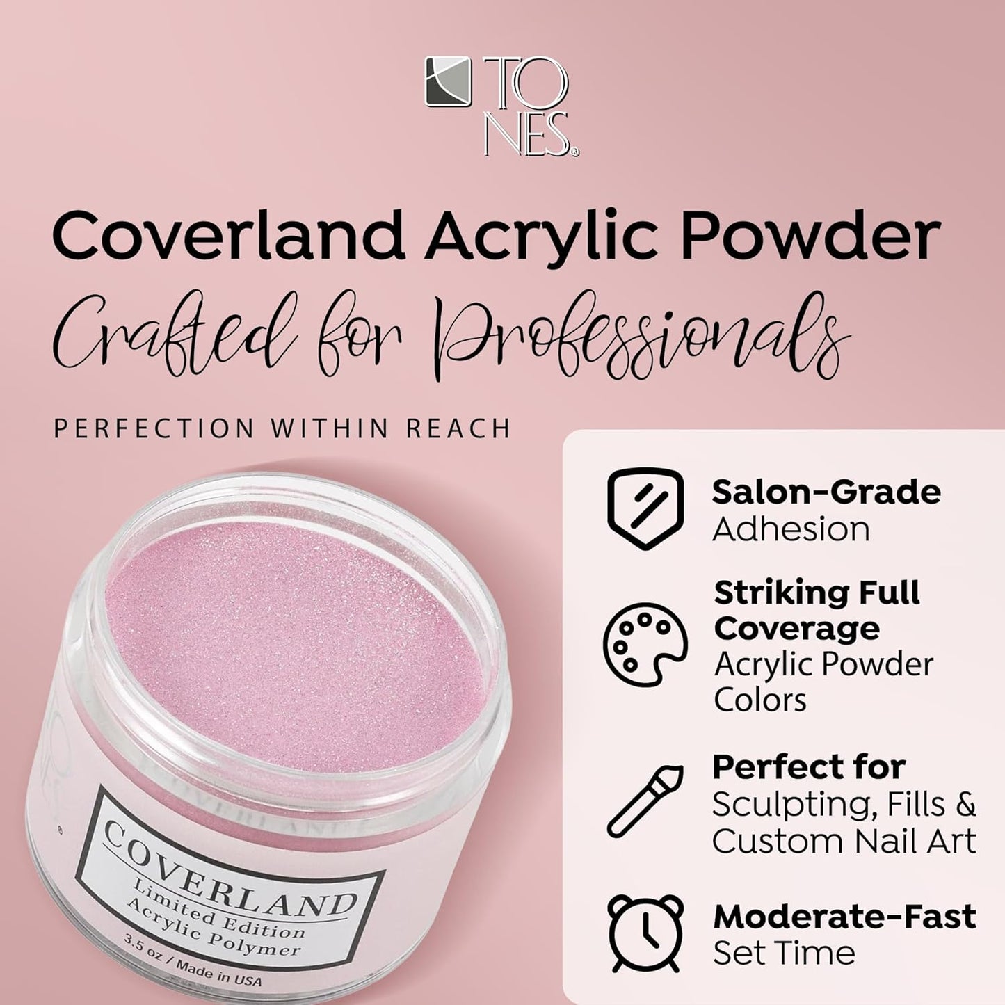 Coverland Acrylic Powder 3.5oz "Flirt" - Limited Edition