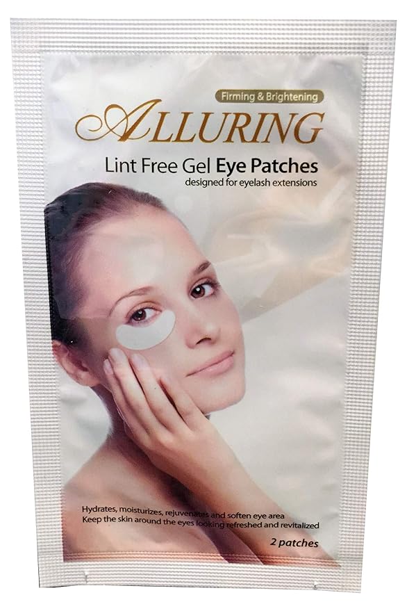 Alluring Eyelash Extensions Under Eye Anti-wrinkle Collagen Eye Pads Patches - CRESCENT SHAPE QTY 10