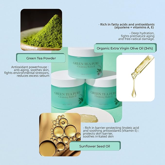 YADAH Green Tea Cleansing Balm with Green Tea Cleansing Balm 2