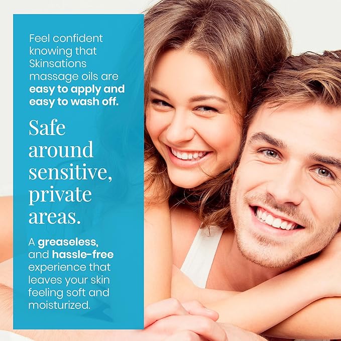 Skinsations - Lavender Massage Oil for Massage Therapy - 16oz | Muscle Relaxing Blend of Sweet Almond, Fractionated Coconut, Grapeseed and Jojoba Oil | Scented Body Oil, Sore Muscles, Aromatherapy