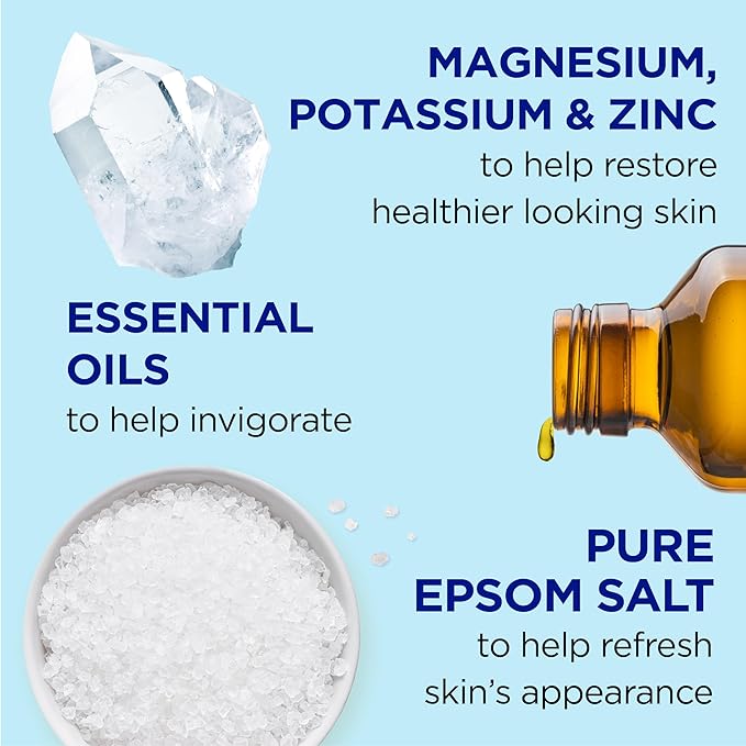 Dr Teal's Pure Epsom Salt, Restorative Minerals with Magnesium, Potassium & Zinc, 3 lbs