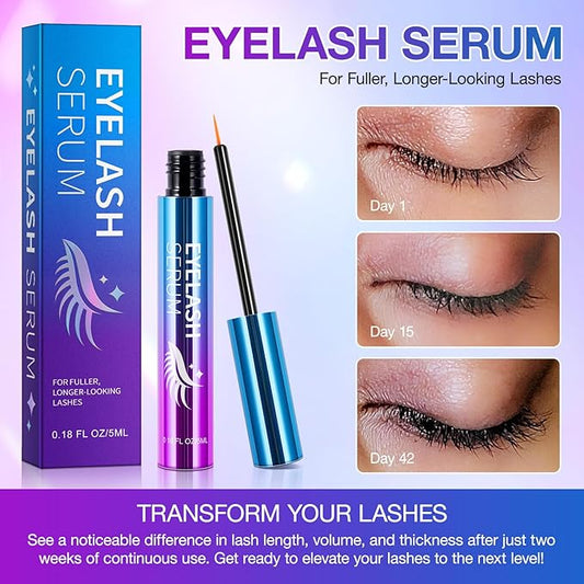 Lash Serum - Rapid Eyelash Growth Serum,eyelash serum,Enhancing Growth Thickness,Boost Thicker, Fuller, and Longer Lashes 5ml