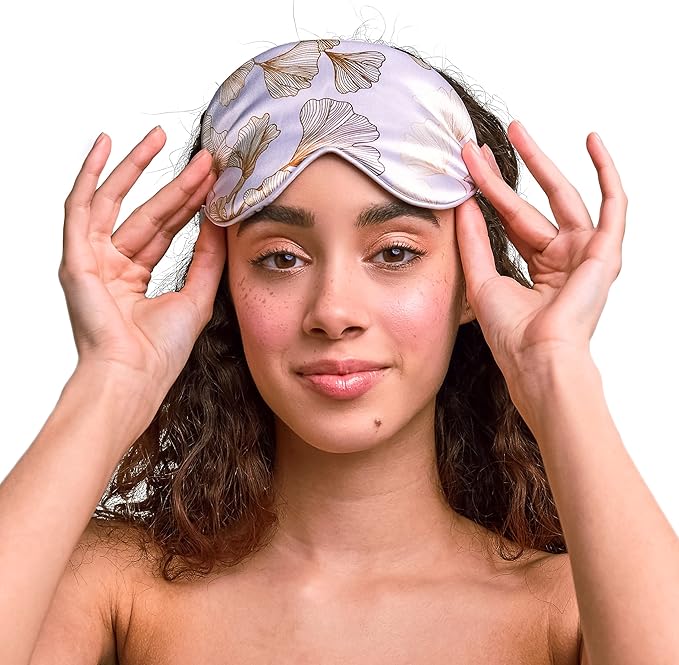 Grace & Company Silky Satin Eye Mask for Women - Premium Satin Silk Sleep Mask - Hydrating, Ultra Soft & Lightweight Vegan Sleeping Mask - Serafina