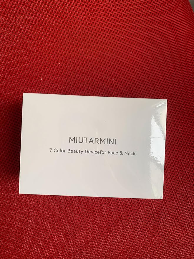 Facial Massager for Face and Neck, Red-Light-Therapy-for-Face and Neck, Face culpting Wand with 7 Color, at-Home Face Tool for Skin Care,Gifts for Women (Black)