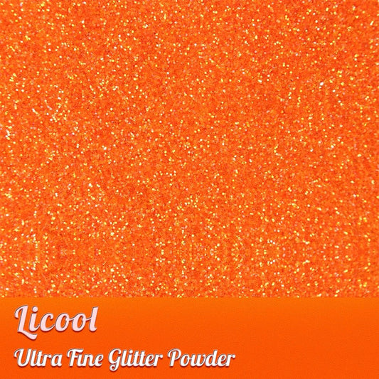 100g/3.5oz Pack Iridescent Rainbow Fine Glitter for DIY Craft, Epoxy Resin, Tumblers, Candle Making, Festival Decoration, Makeup, Body, Eye, Nail Art (Iridescent Orange)