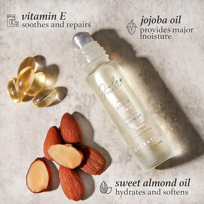 Julep Roll With It Cuticle Oil Trio – Nourishing Nail & Cuticle Care Set with Natural Oils for Hydration and Healthy-Looking Nails