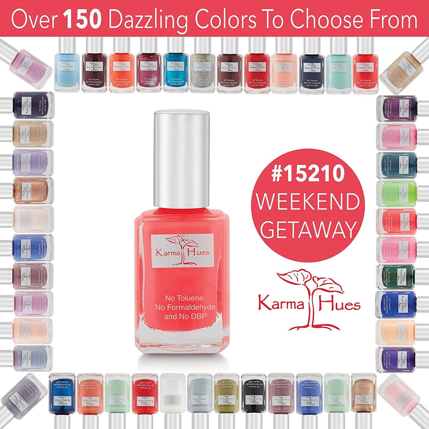 Karma Naturals Nail Polish – Non-Toxic, Vegan & Cruelty-Free (Weekend Getaway, 0.43 fl oz)