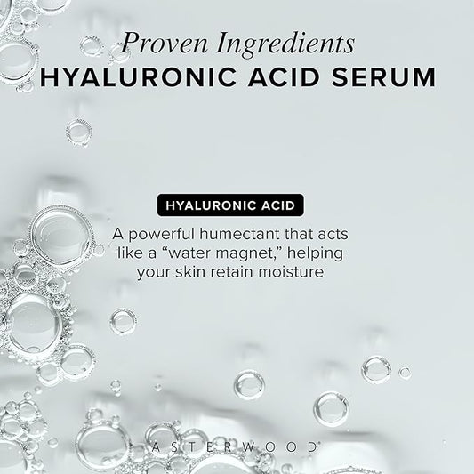 Asterwood Hyaluronic Acid Serum (1 oz) + Hyaluronic Acid Eye Serum