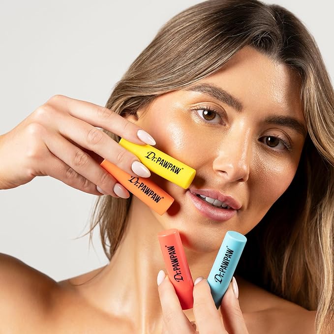 Coconut Lip Balm Set - Hydrating Lip Balm Moisturizer with Aloe Vera for Deep Nourishment - Castor Oil Enriched - 3 pc