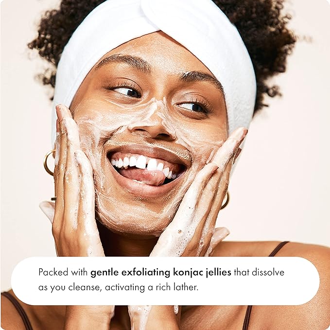 Hero Cosmetics Clear Collective Exfoliating Jelly Cleanser - Gentle Daily Foam Facial Cleanser, Removes Oil and Dead Skin, Fragrance and Paraben Free (5.07 fl oz)